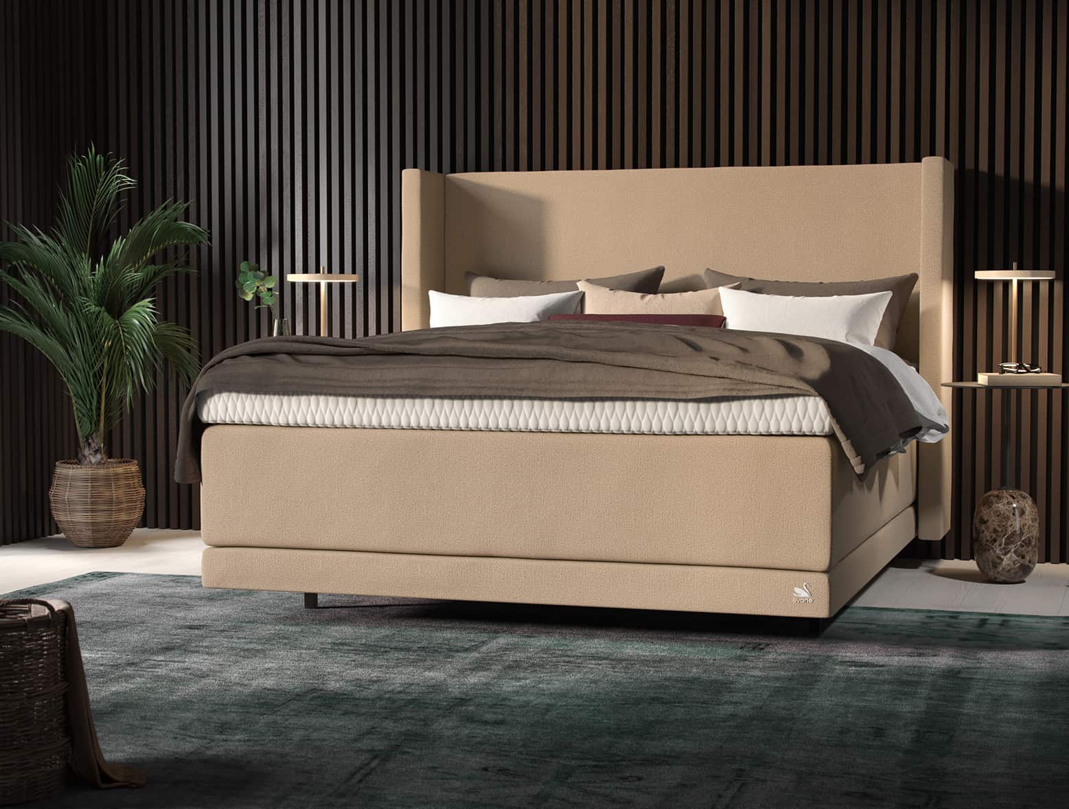 Kontinentalseng fra Svane® IntelliGel Deluxe Zafira V2 Kontinental 180x200, Vision Desert